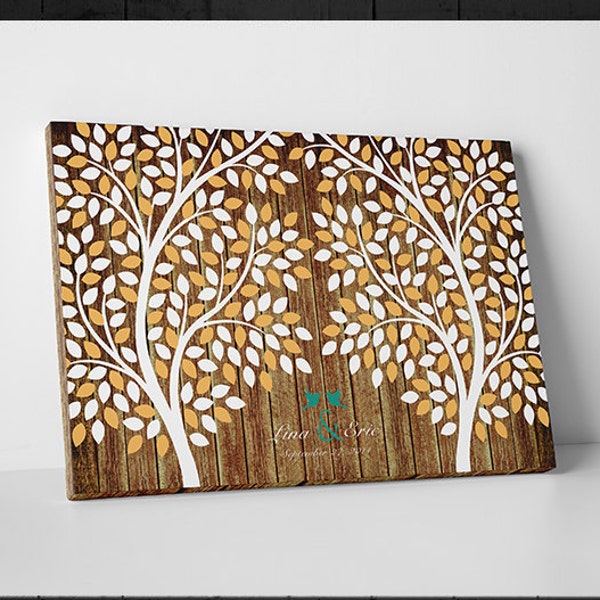 Rustic Wedding Guest Book Alternative Custom Guest Book Wedding Tree Guest Book Wedding Guestbook Alternative Wedding Guest Book