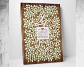 Livre d'or de mariage rustique / / rustique Guest Book / / décoration de mariage rustique / / rustique livre mariage / / 55-300 invités qui s'installe / / arbre de vigne