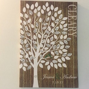 Rustic Wedding Guest Book Alternative Custom Guest Book Wedding Tree Guest Book Wedding Guestbook Alternative Wedding Guest Book image 4