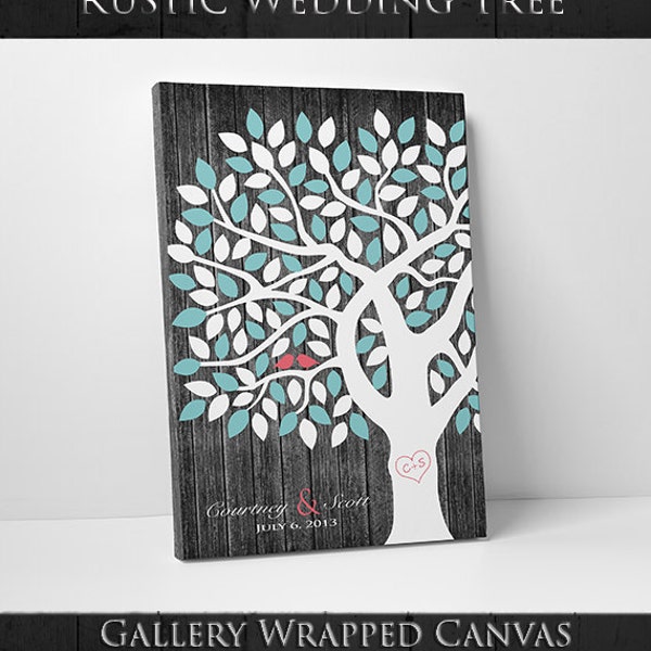 Guest Book Canvas Etsy