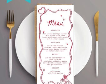 That’s Amore Menu Cards | Valentine’s Day Italian Party (Digital Download)