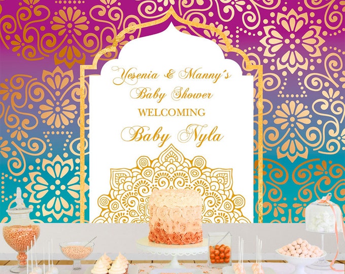 Baby Shower Backdrops Iconicadesign