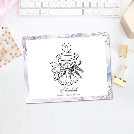 Floral Lavender Watercolor Placemat 8x10", A la carte, Made to match any design from the shop,Printable File (DIY), Floral Placemat Il_570xn