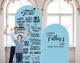 Father's Day Photo Booth Backdrop, Custom Celebration Sign, Foam Board