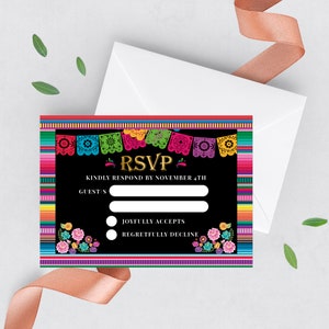 Karta wkładkowa FIESTA 3,5x5" Karty drukowane, karta RSVP Karta odpowiedzi Karty odpowiedzi Profesjonalnie wydrukowane