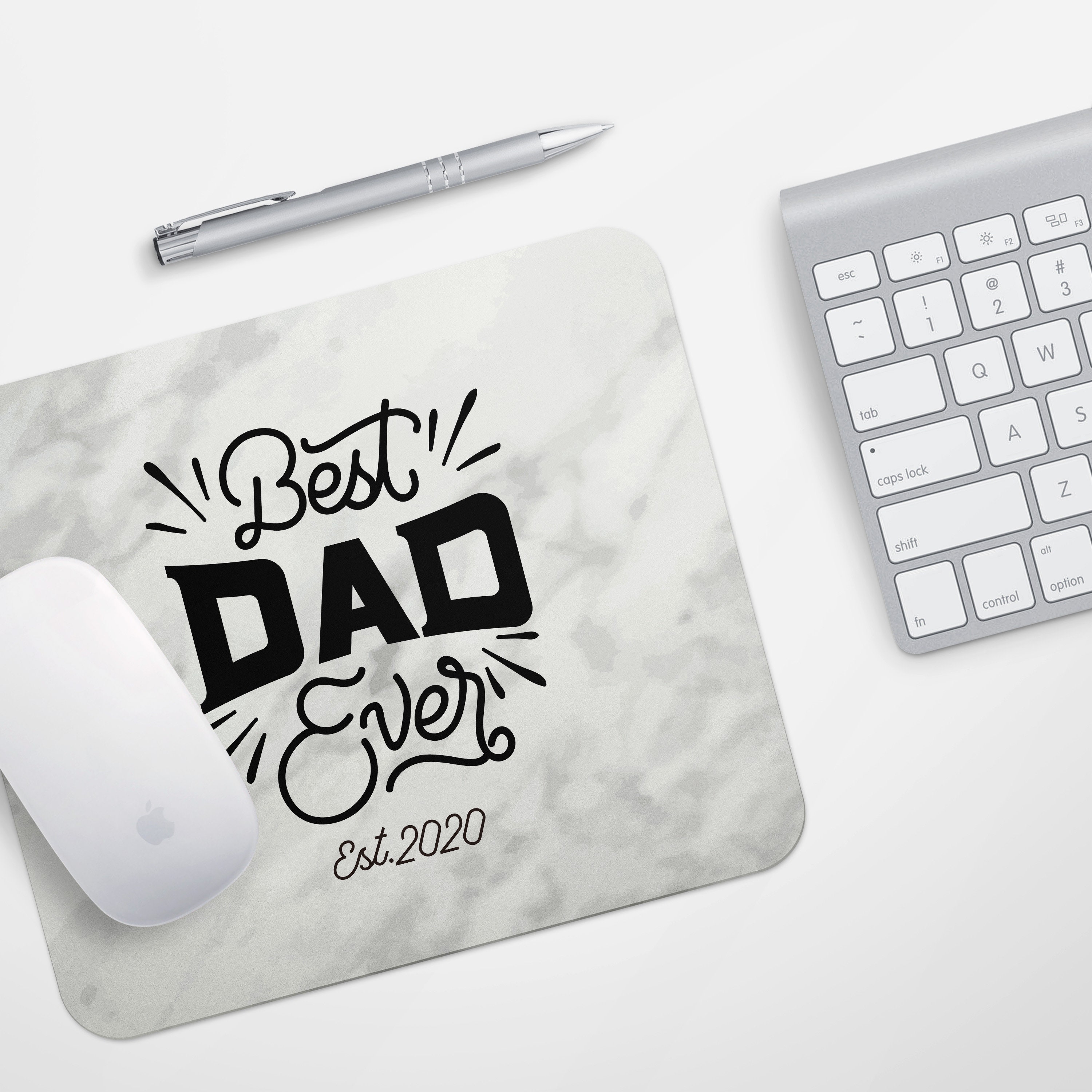 Mouse Pad Fathers Day Gift from kids Dad Mouse Pad Fathers Day Etsy