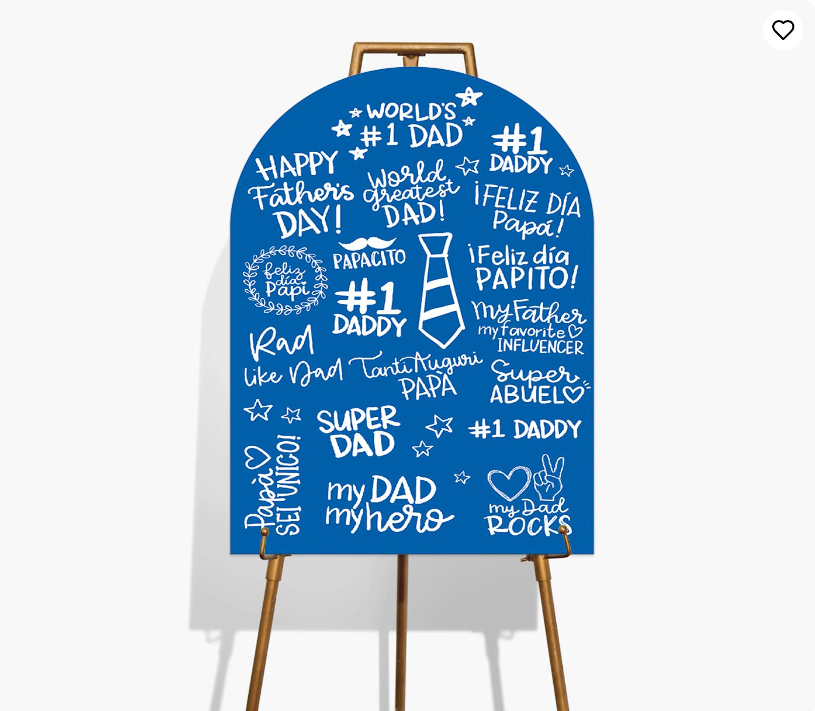 Custom Father's Day Foam Board Sign, Rad Like Dad Decor - Etsy