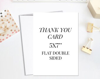 Custom Thank You Card, Double Sided, Any Event (Digital File)