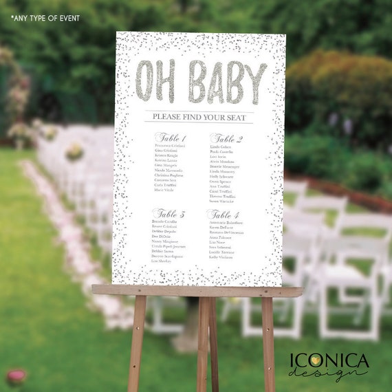 Seating Chart Ideas For Baby Shower