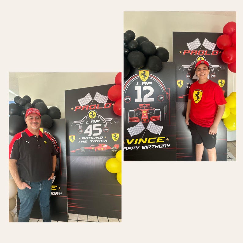 Formula 1 Birthday Backdrop, Racing Theme, Personalized Decoration - Etsy
