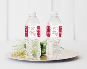 That’s Amore Favor Labels | Italian Love Theme Water Bottle Labels | Italian Bridal Amore Wrappers