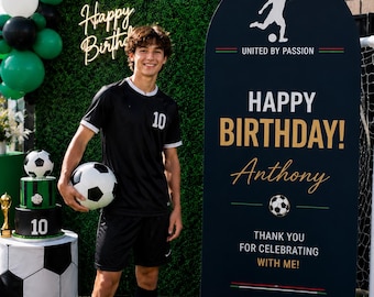 World Cup 2026 Birthday Backdrop | Personalized Soccer Birthday Banner | Custom Soccer Party Decorations | Football Theme Party