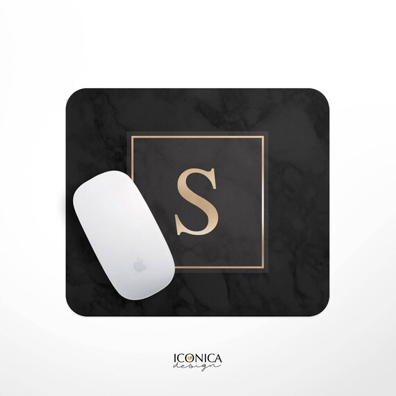Custom Mouse Pad, Black Marble and Gold Desk Mouse Pad,Personalized Gift,Custom Gift,Desk accessories,Personalized Mouse Pad MP0010 Il_570xn