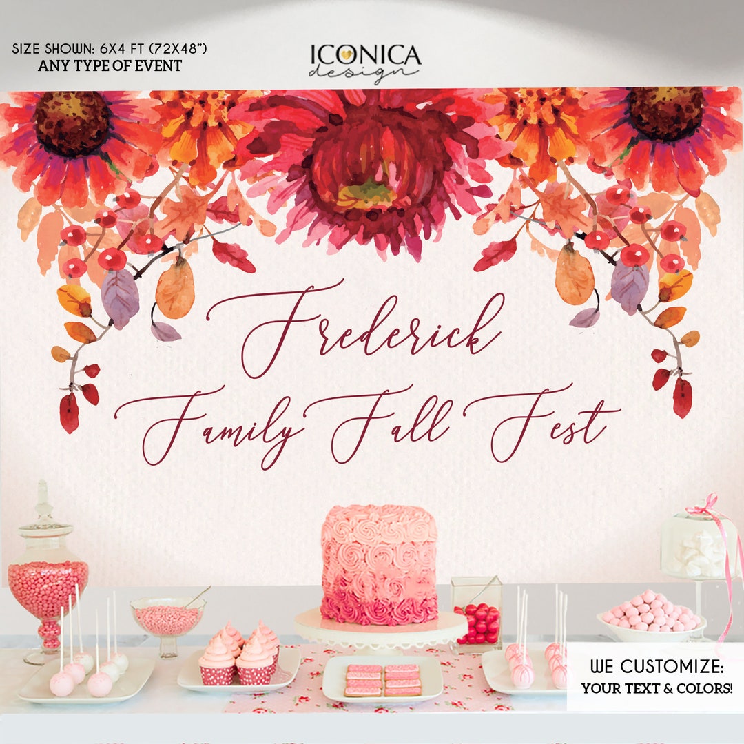 Fall Festival Photo Backdrop, Fall Fest Personalized Decor,fall Party