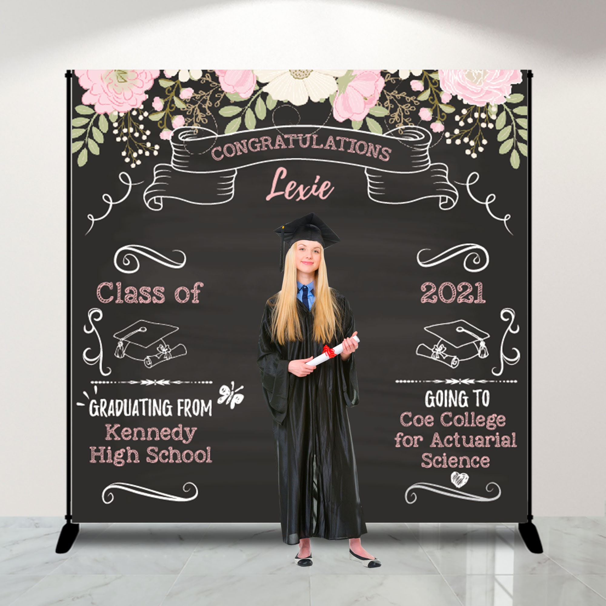 Photography Backdrops Graduation Party Banner Graduation Cap Blue Balloons Photo Studio Booth Background Photocall 8x6ft W-1468 Photography Backdrops Graduation Party Banner Graduation Cap Blue Balloons Photo Studio Booth Background Photocall 8x6ft W-1468