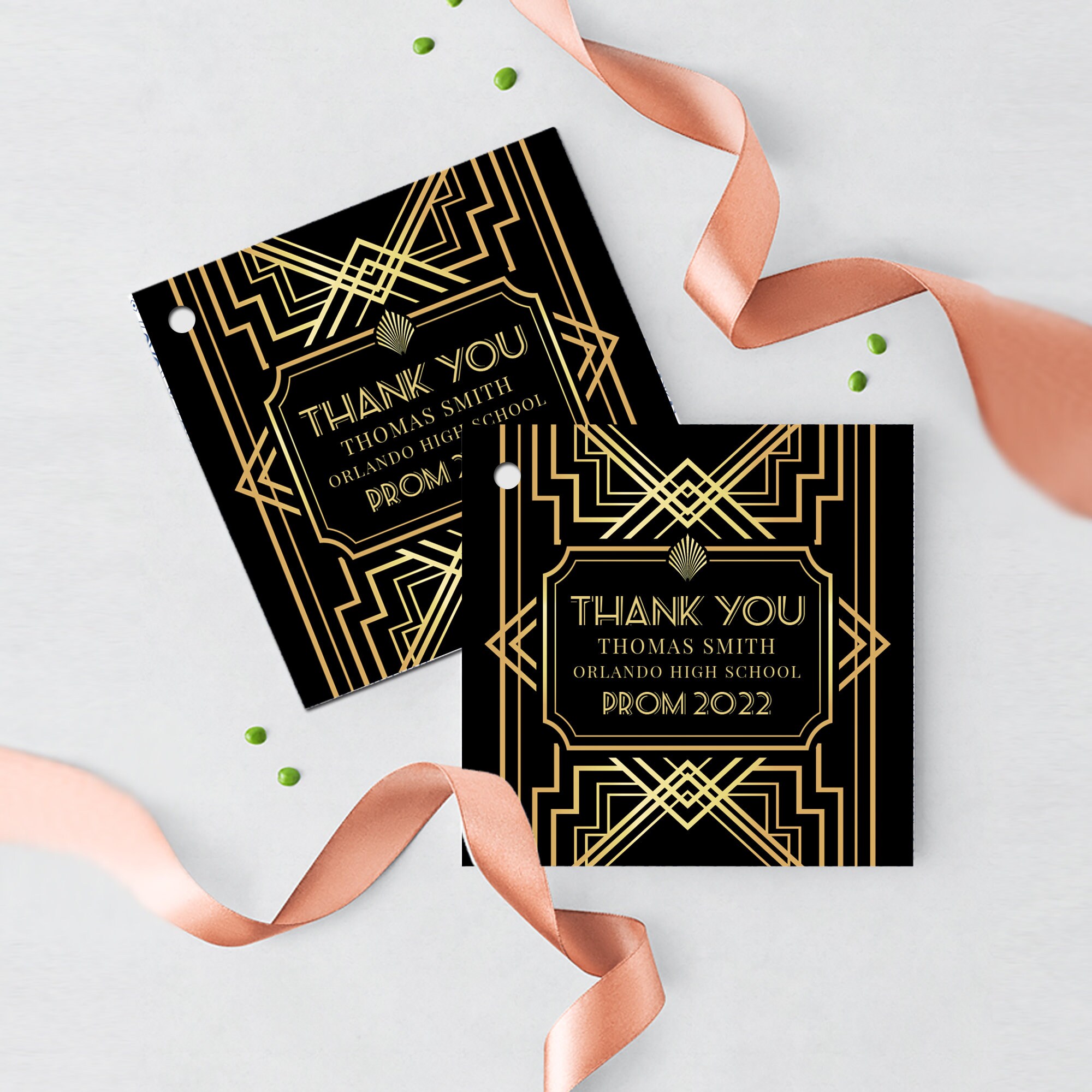 Roaring 20s Invitation and Decorations for Graduation, Great Gatsby De –  Iconica Design