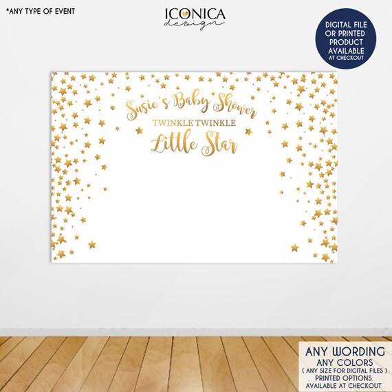Twinkle Twinkle Baby Shower Party Backdrop Twinkle Little Star Twinkle Twinkle Baby Shower Party Backdrop Twinkle Little Star