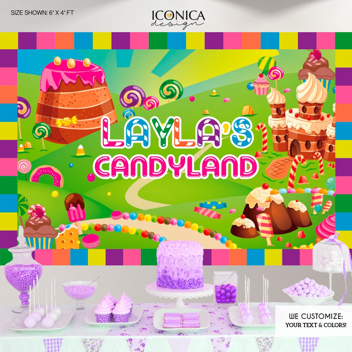 Candyland Backdrop