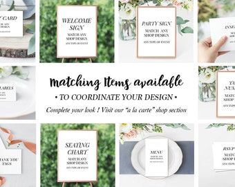 Matching Printable Party Decor Set Bundle – Personalized Stationery and Signage (Digital Files)