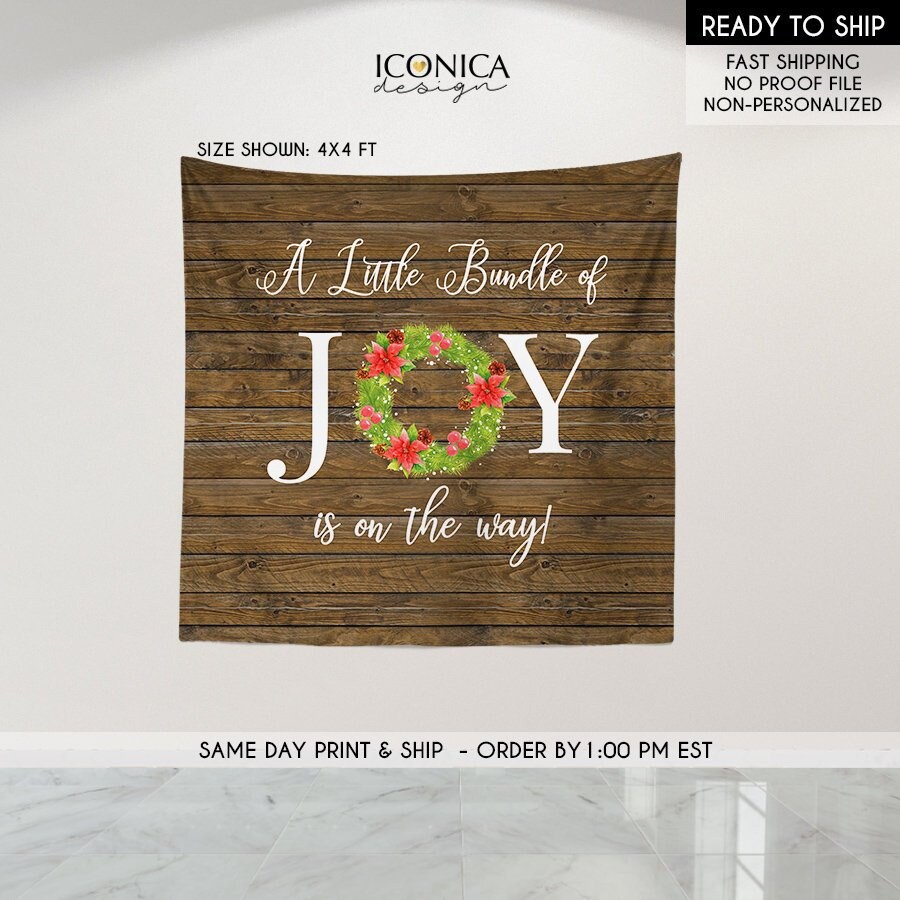 rustic baby shower backdrop