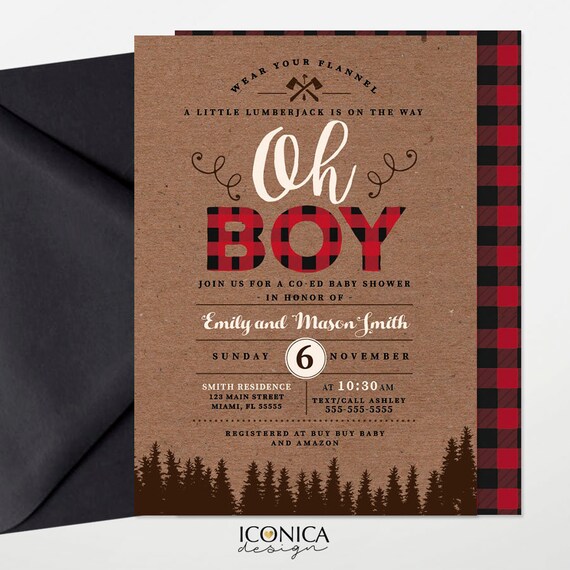 coed baby shower invitations free