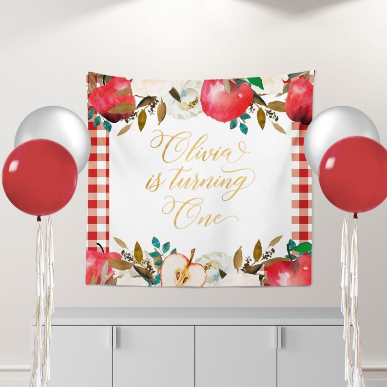 Letrero de bienvenida personalizado para fiesta en el huerto de manzanas, impresión personalizada imagen 10
