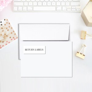 Custom Return Address Labels || a La Carte || Single Party Item Of Any Of Our Party Collections || Made To Match Any Id Invitation