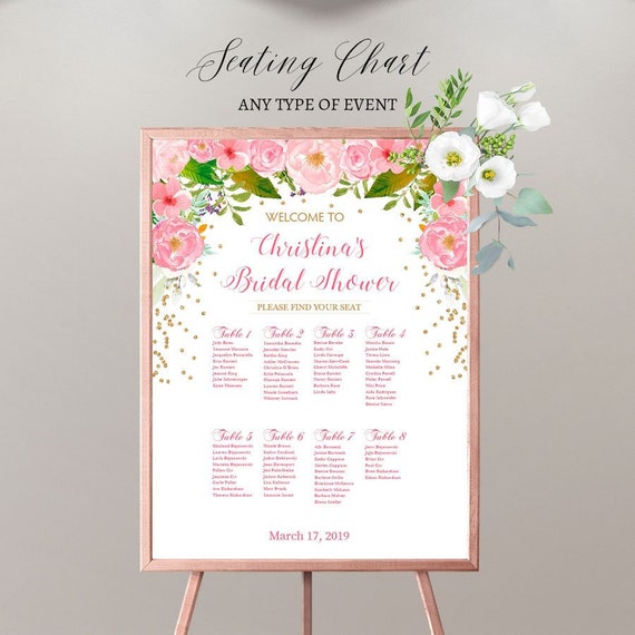 Etsy Seating Chart Board