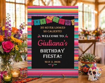 Custom Fiesta Welcome Sign, Cinco de Mayo Fiesta, Any Event