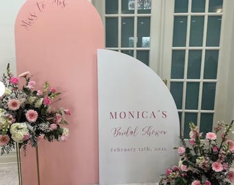 Customizable Bridal Shower Backdrop Arch, Foam Panel Decor