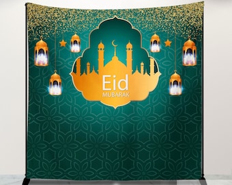 Moroccan Party Backdrop, Green and Gold Party Backdrop, Arabic Themed Party Backdrop, Arabian, Any Age or Event, Printed Or Printable File