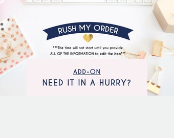 Rush My Order (Proof File) - Add On - Proof within 24 Hrs Monday-Friday
