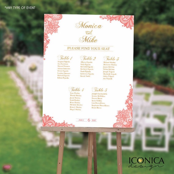 Wedding Seating Chart Board