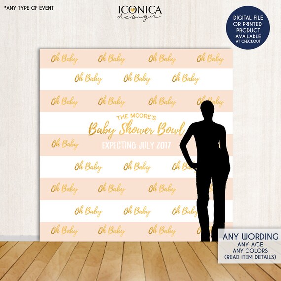 Shower Photo Booth Backdrop Oh Baby Banner Step And Repeat Baby Shower Photo Booth Backdrop Oh Baby Banner Step And Repeat Baby