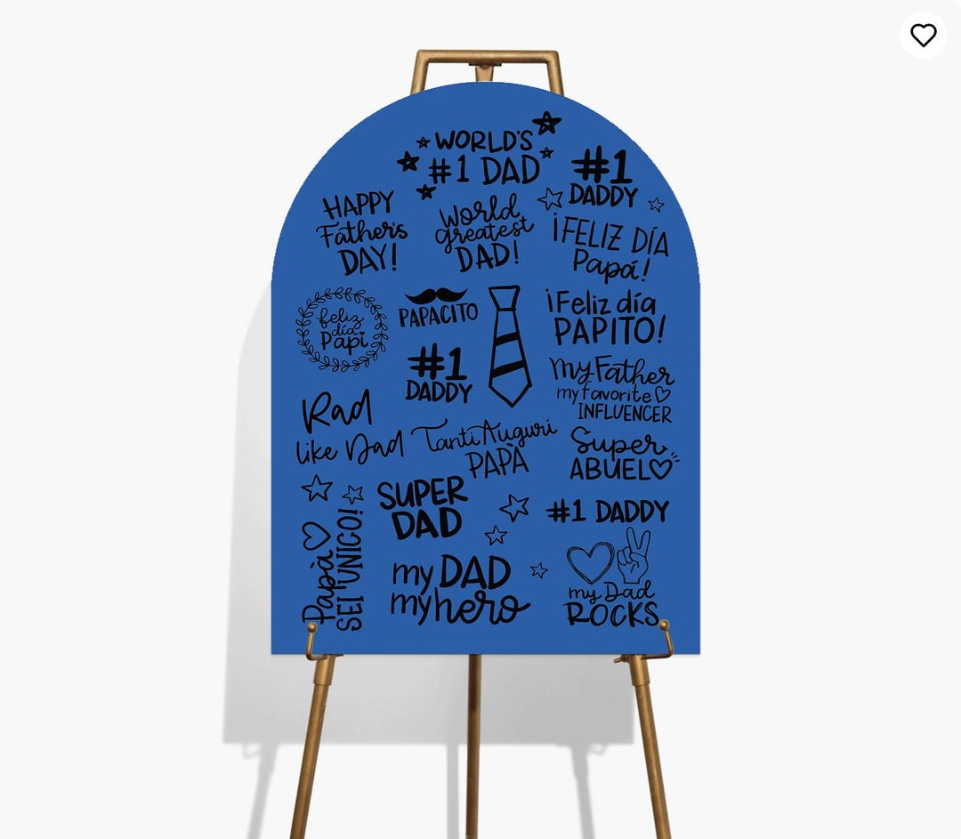 Custom Father's Day Foam Board Sign, Rad Like Dad Decor - Etsy