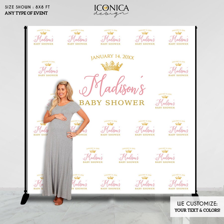 Photo Booth Backdrop Custom Step And Repeat Backdrop Banner Baby