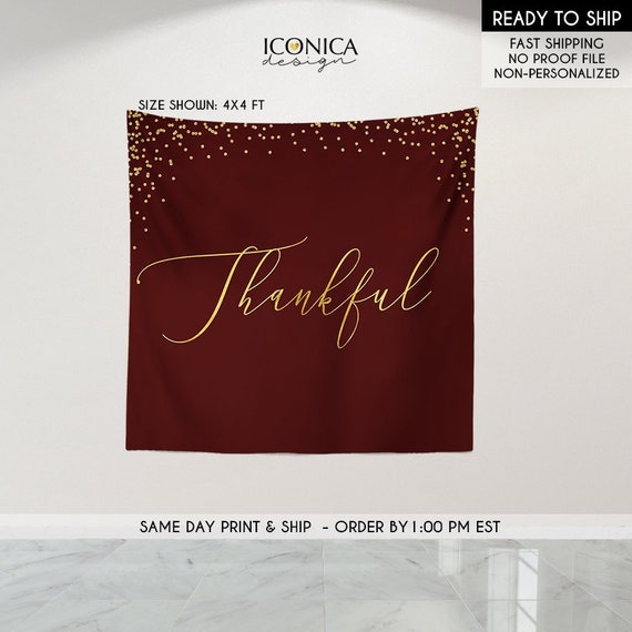 Thanksgiving Decor Maroon Backdrop Fall Party Thanksgiving Dinner
