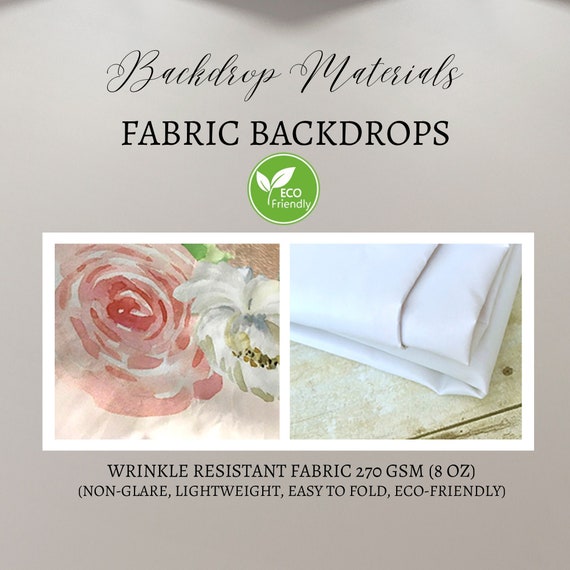 Fabric Material UPGRADE,eco friendly backdrops,sustainable material,non-glare fabric backdrop, For Printed Standard Vinyl Backdrop Purchase Il_570xn