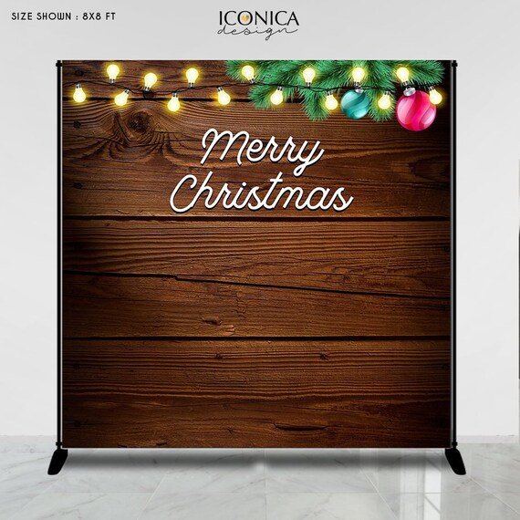 Holiday Party Photo Booth Backdrop Christmas Party Vinyl Backdrop Rustic Backdrop Happy Holidays Banner Printed Or Printable File Bho0031 By Iconica Design Catch My Party