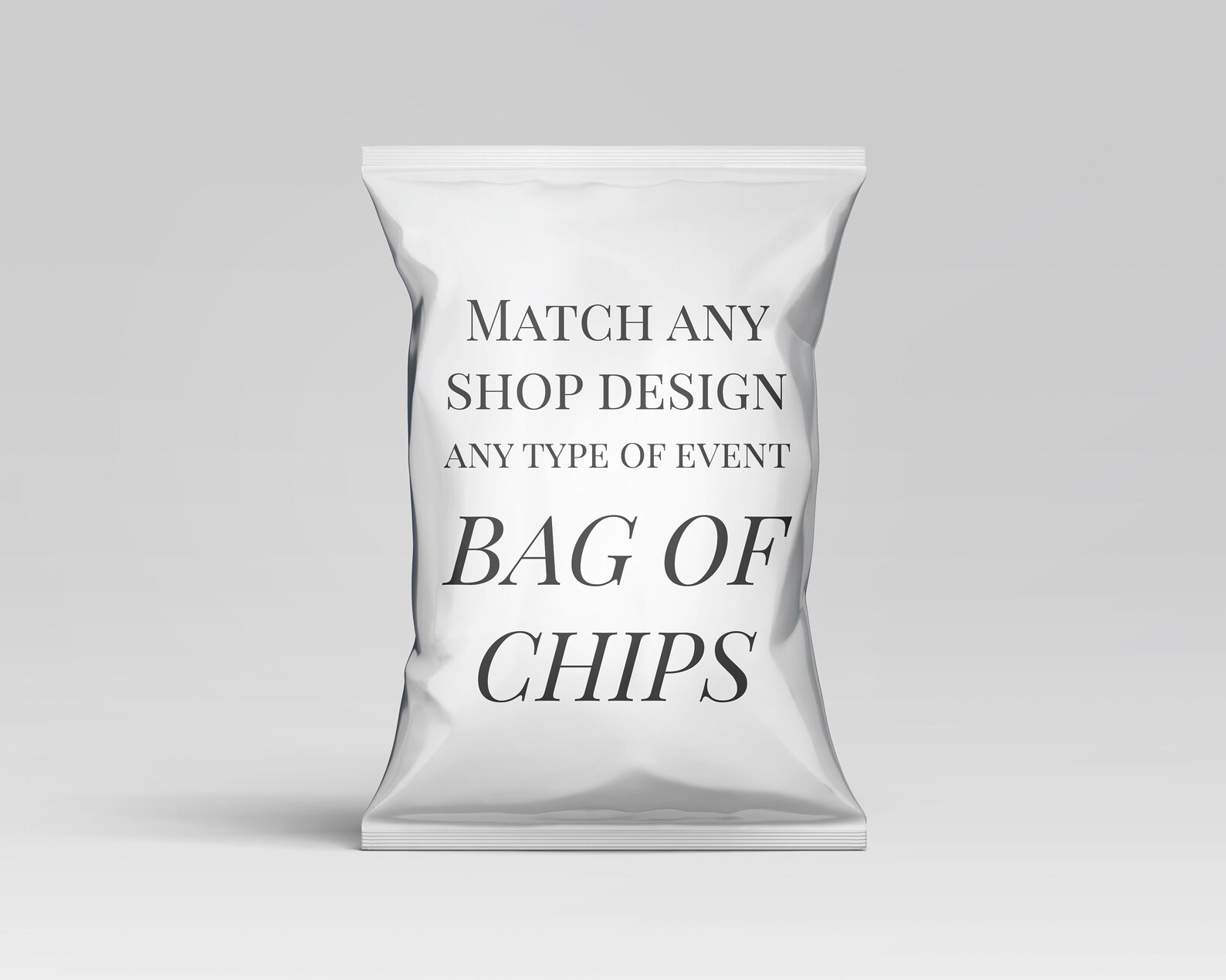 Chip Bag Wrapper Template Chip Bag Favors Party Favor Etsy