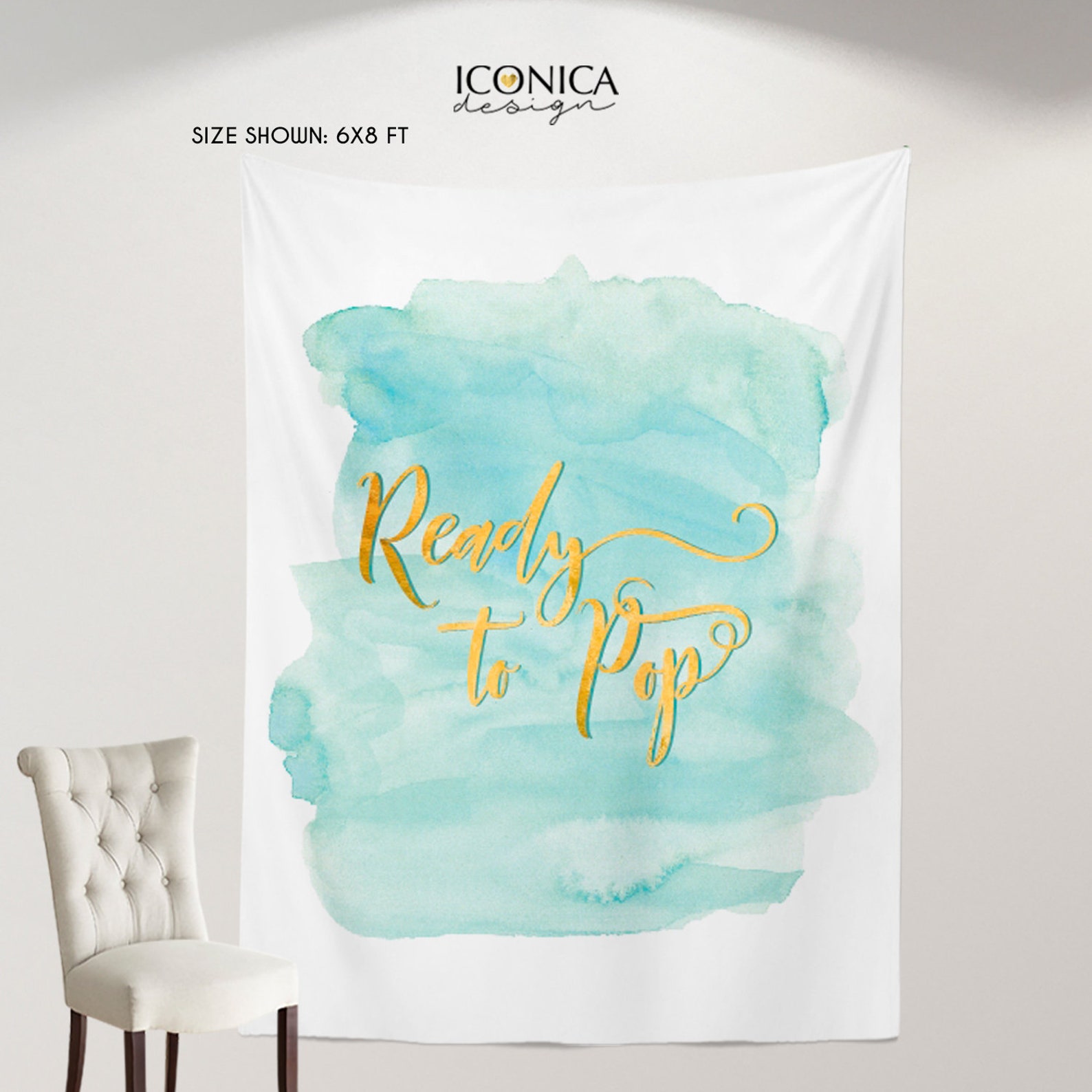 Baby Shower Decorations Mint Green Baby Shower Decor Ready Etsy