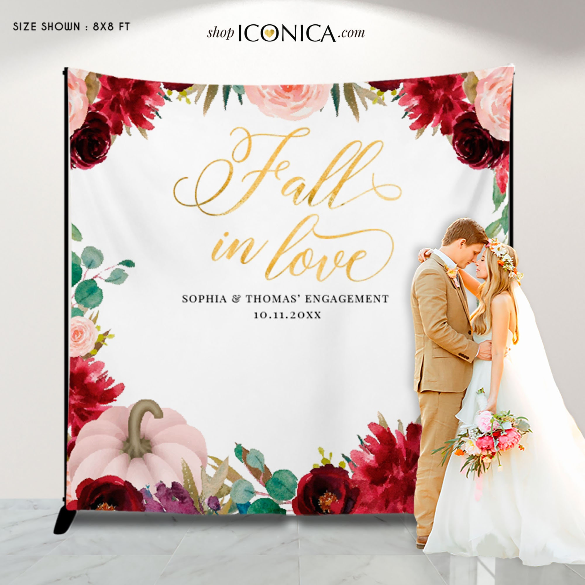 Fondo de Enamoramiento Fondo de Boda de Otoño Fondo de Fiesta de Otoño  Personalizado Fondo de Fotos de Enamoramiento {Colección Otoño} - Etsy  México, image size:2000x2000
