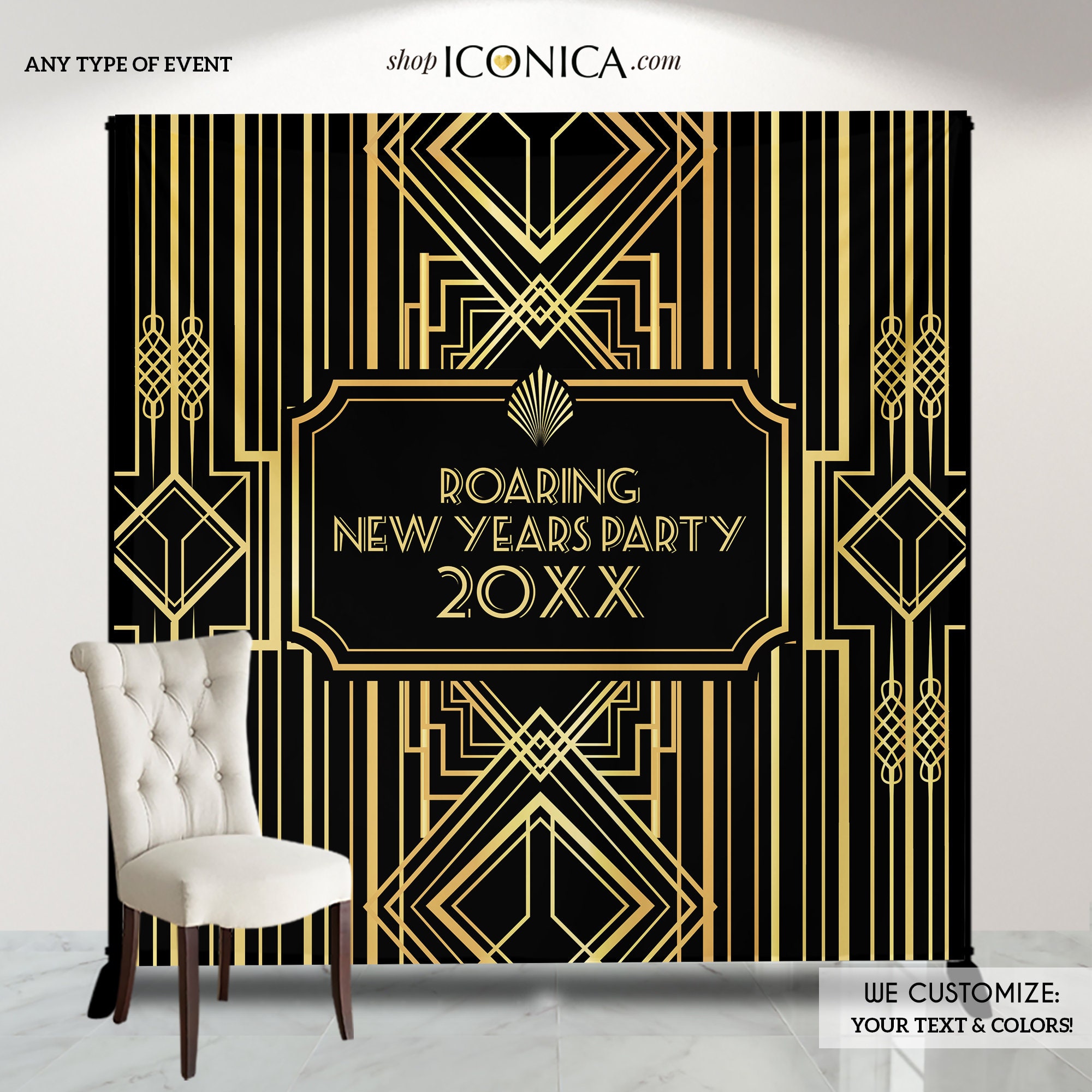Great Gatsby Theme - Gold party decoration - Fiesta decoración dorada