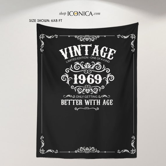 Vintage Aged To Perfection 50th Birthday Personalized Chalkboard