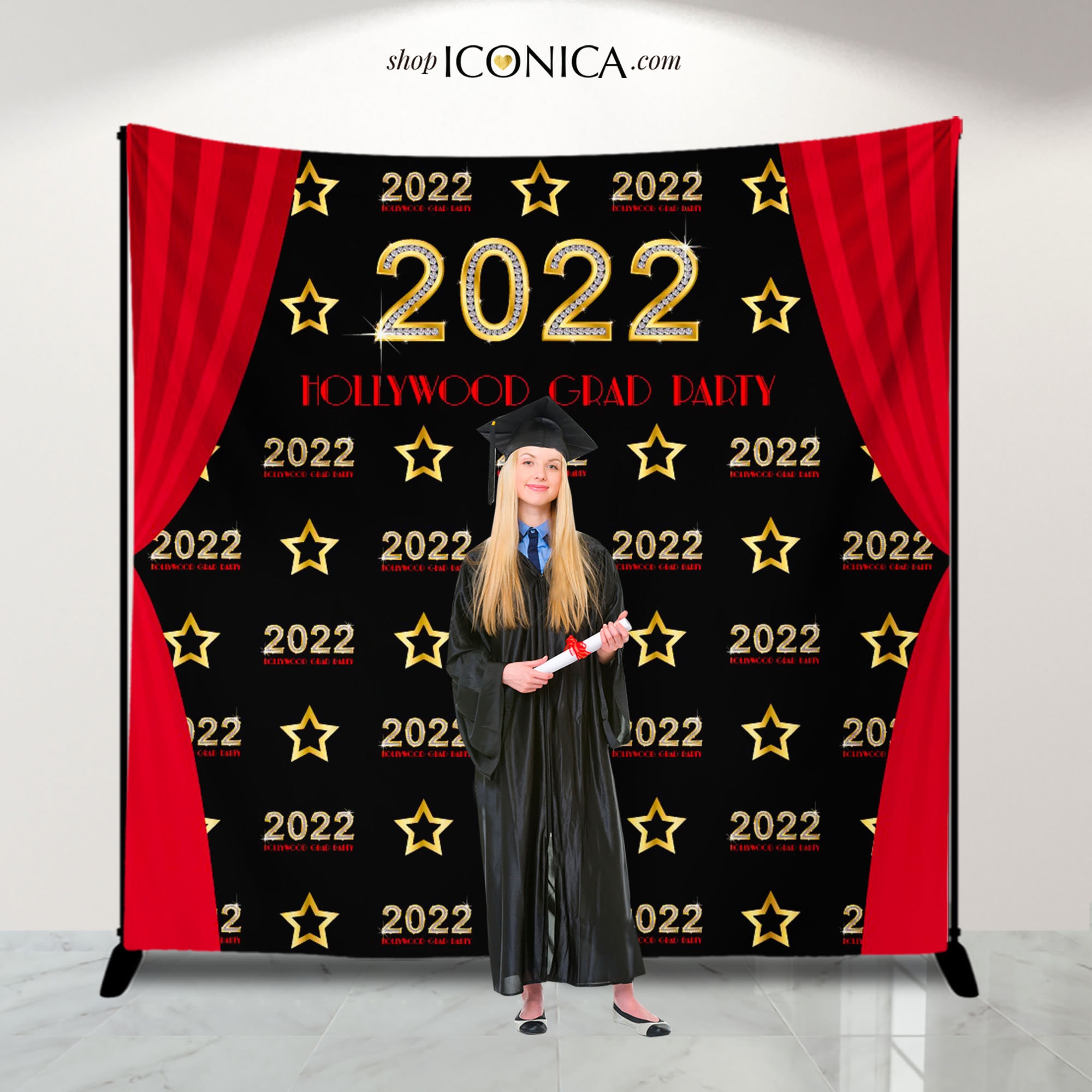 Graduation Backdrop 22 Graduation Banner Personalized Red Etsy Norway