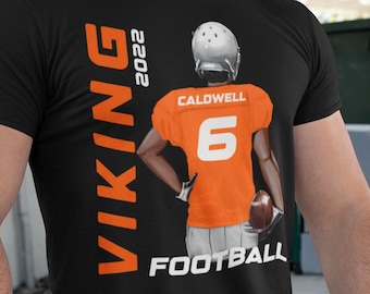 Personalized Football Team T-Shirt: Custom Mascot, Name & Number