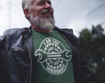 Funny Mechanic T-Shirt: I Am The Warranty, Car Repair Gift
