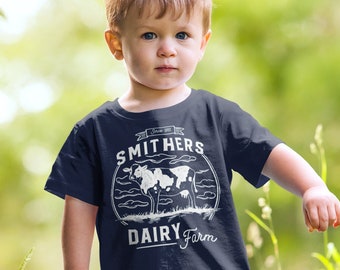 Personalized Farm T-Shirt Vintage Dairy Farmer Shirts Custom Tee Cow Shirts Customized TShirt