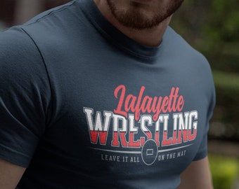 Men's Personalized Wrestling Shirt Custom Wrestling Dad Shirt Personalized Wrestling Papa Wrestler Gift Idea Custom Unisex Shirts