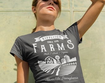 Women's Personalized Farm T-Shirt Vintage Farmer Shirt Custom Tee Shirts Customized TShirt Field Barn Garden Tee